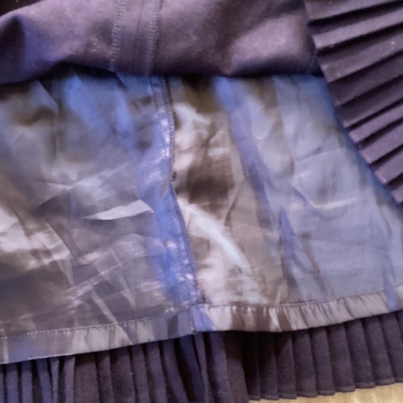 🌈 Voice of voices 100% wool A line skirt with pleated hem size Small - Picture 7 of 10